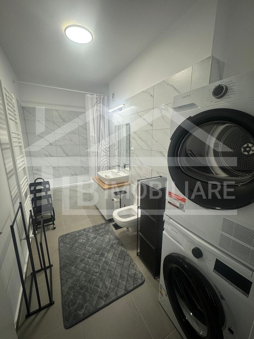 Apartament cu 2 camere, 60mp, decomandat, parcare,  Zona Maurer Residence, - Poză 9