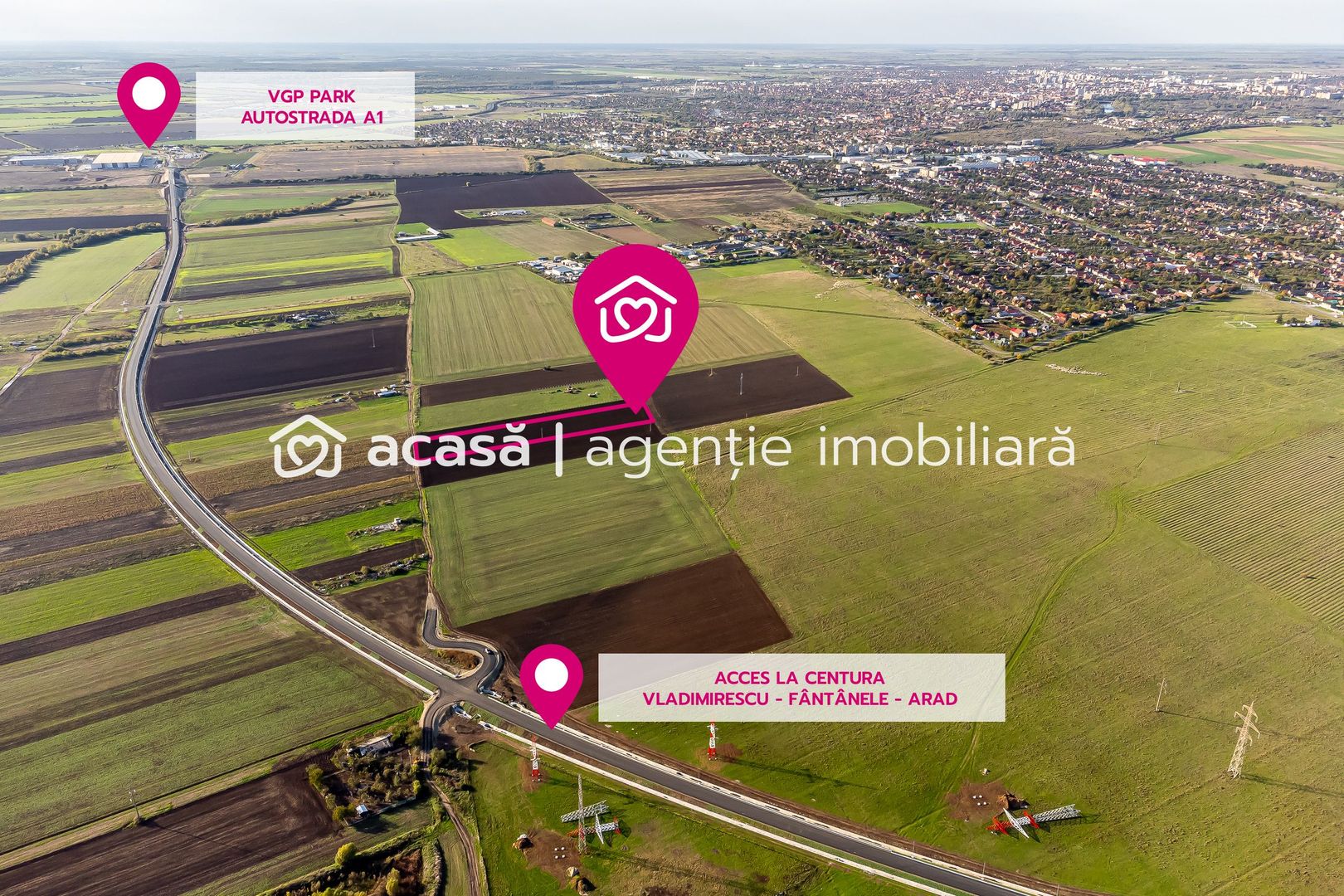 PRET REDUS Teren pozitionat strategic pe soseaua de centura 6 euro mp - Poză 1