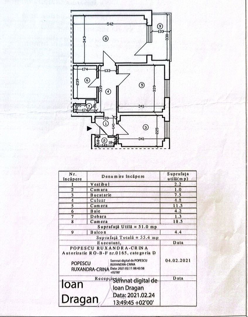 Apartament 2 camere Teiul Doamnei Lacul Tei - Schiță 30