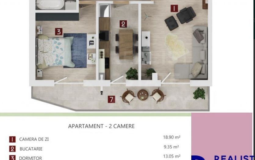 Vânzare, apartament, 2 camere, Bellavista Residence, Brașov - Poză 2
