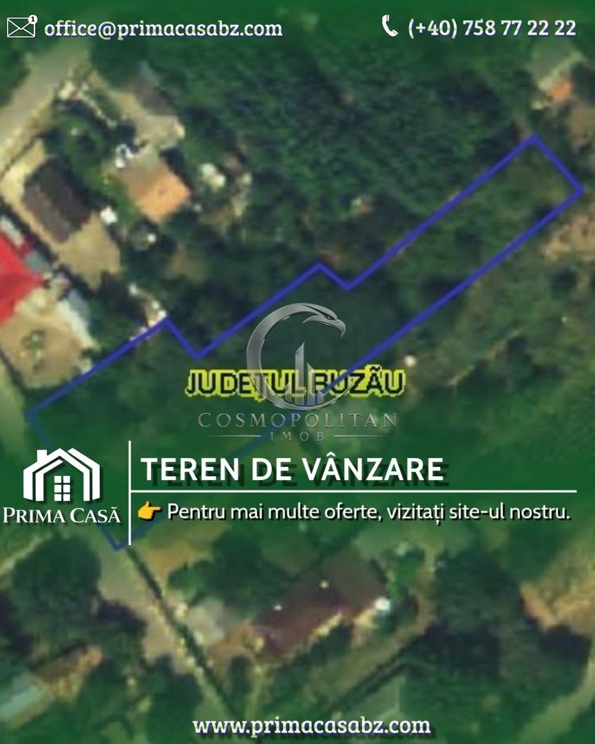 Teren cu casa demolabila ~ Ograzile/Merei ~ S=1457 ~ d=25m ~ Pret: 25.000€ neg. - Poză 1