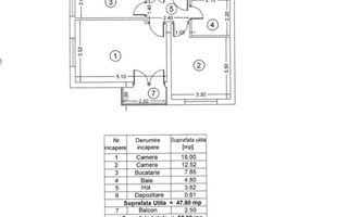 Apartament 2 camere + loc de parcare - Poză 6