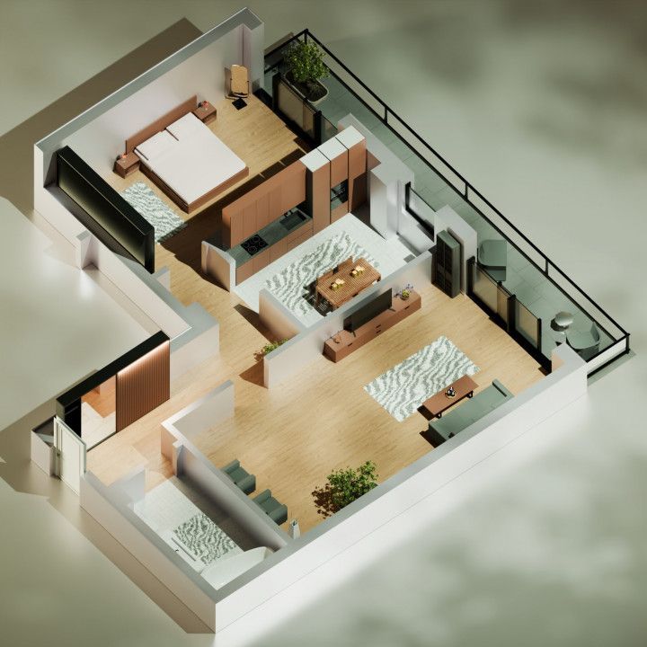 Tomis Nord - Vanzare apartament decomandat cu 2 camere,  bloc nou. - Poză 2