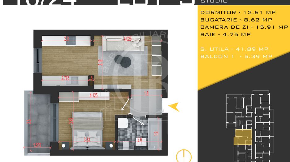 2 camere  Titan Pallady  Metrou Nicolae Teclu - Schiță 1