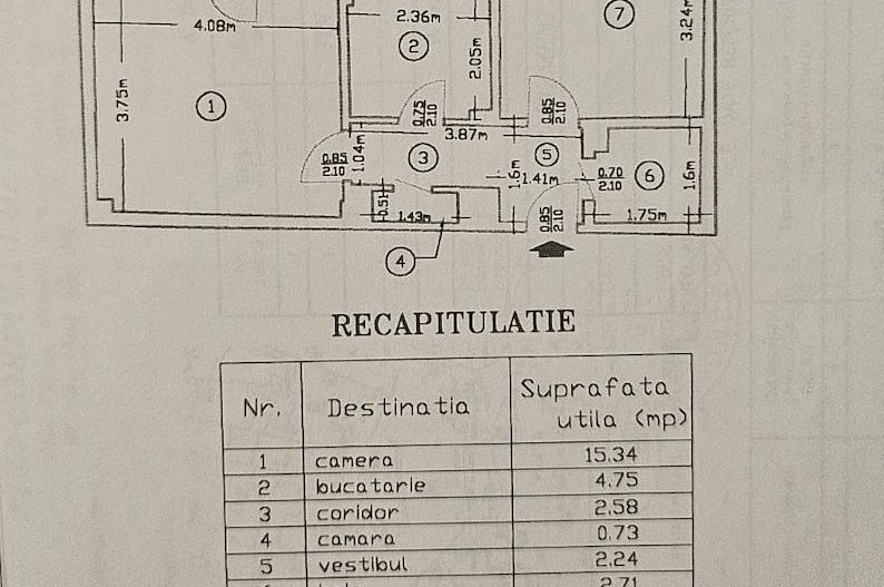 2 Camere | Parc Cismigiu | Kogalniceanu | Plevnei - Schiță 2