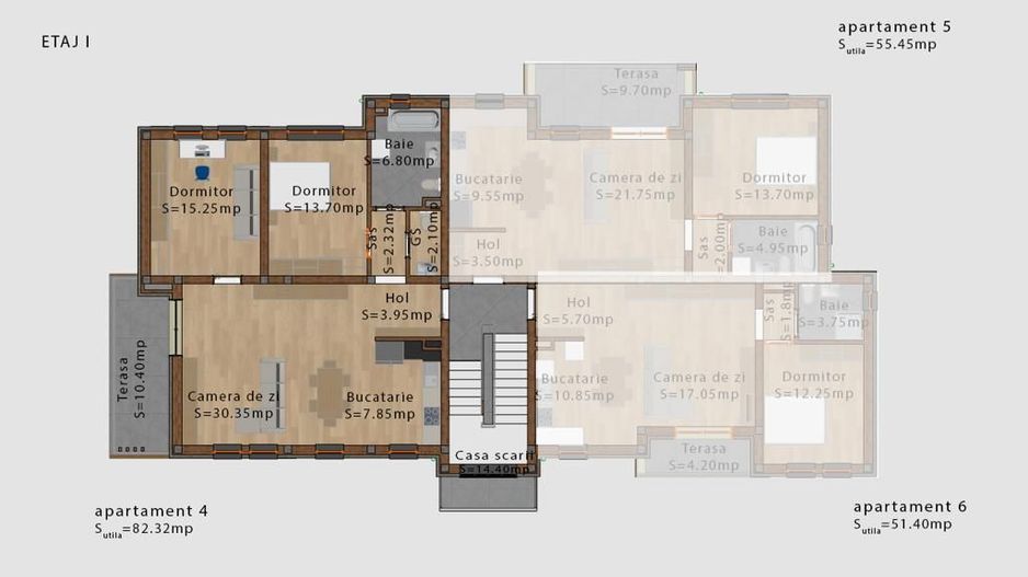 Ag EUROPA vinde ap NOU 55mp în zona SEMICENTRALA - Poză 6