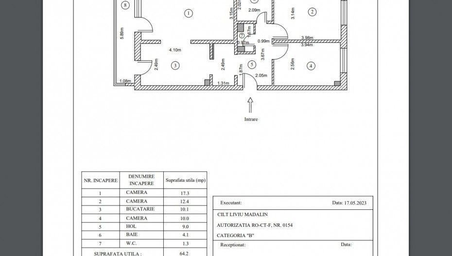 Apartament 3 Camere Decomandat – Confort 1 – Km 4-5, Constanța - Poză 1