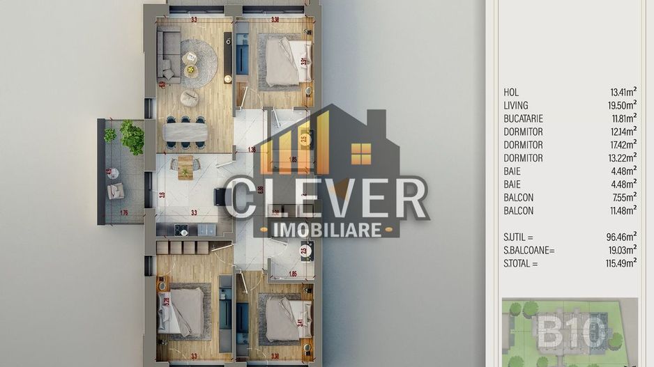 Apartament 4 Camere Finisaje Premium-Theodor Pallady - Poză 1