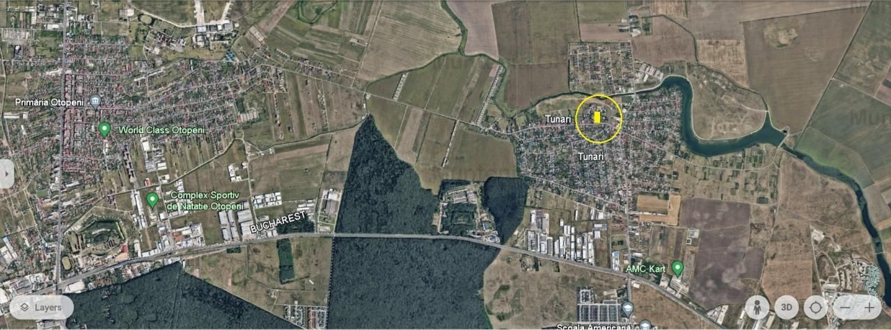 Tunari, langa Primarie, cu pozitie excelenta, 8.800 mp. teren stradal 1 Decembrie - Poză 3