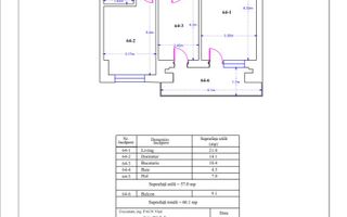 2 camere spatios, parcare subterana Finalizat - metrou Nicolae Teclu - Schiță 5