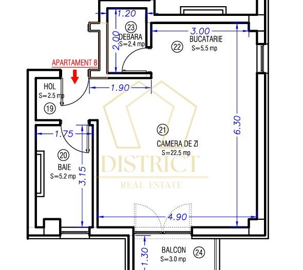 Apartament cu o camera | Aradului - Poză 7