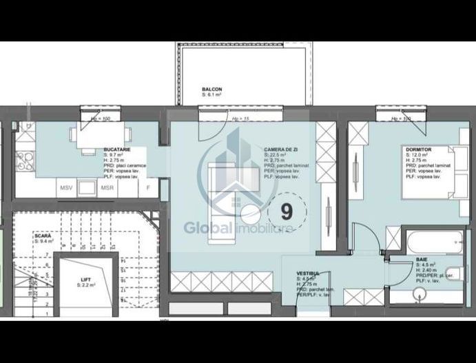 Apartament, 60 m², - Poză 10