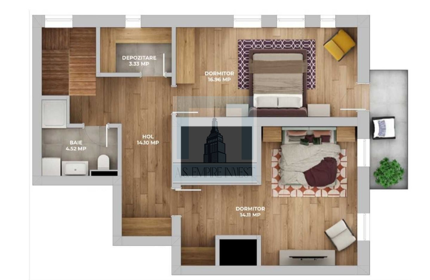 Penthouse pe 2 nivele - zona Avantgarden 3 Faza 5 - Poză 8