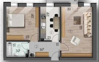 Apartament 2 camere mobilat și utilat, parcare inclusă- Metalurgiei - Poză 8