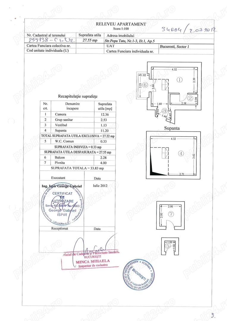 De vanzare Studio Cochet cu Balcon, Cișmigiu Sector 1 - Poză 9