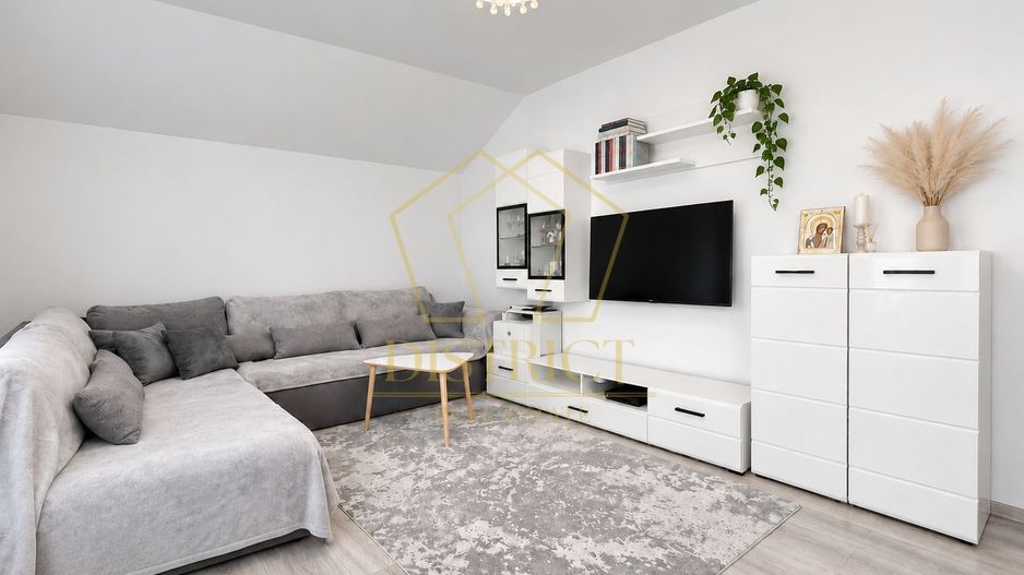 Apartament cu 2 camere mobilat | Etajul 1 | 57 mp utili | in Giroc la asfalt. - Poză 4
