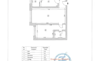 3 camere spațios | 87,8 mp | 2 băi | Grand Arena - Schiță 12