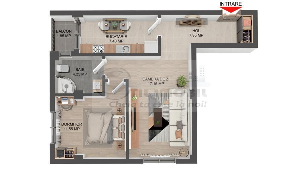 Apartament 2 camere decomandat - Valea Lupului - Poză 7