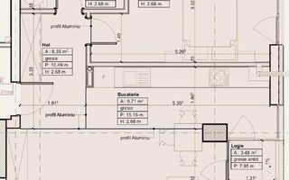 Apartament 2 camere Circumvalatiunii bloc nou - Schiță 5
