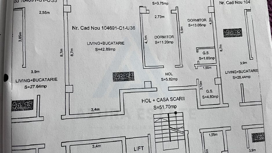 Apartament cu 3 camere 2 dormitoare 80 mp utili etaj 1 Doamna Stanca - Poză 14
