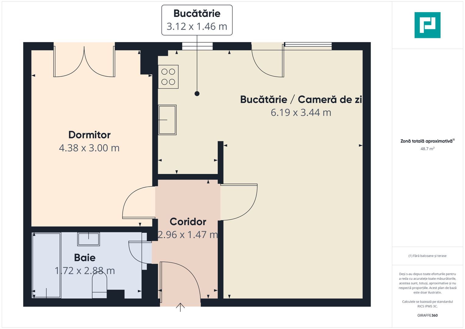 Apartament cu 2 camere | Etaj 1 | Ciarda Roșie - Poză 11