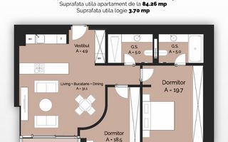APARTAMENT 3 CAMERE | PROIECT NOU | BANEASA - Poză 4