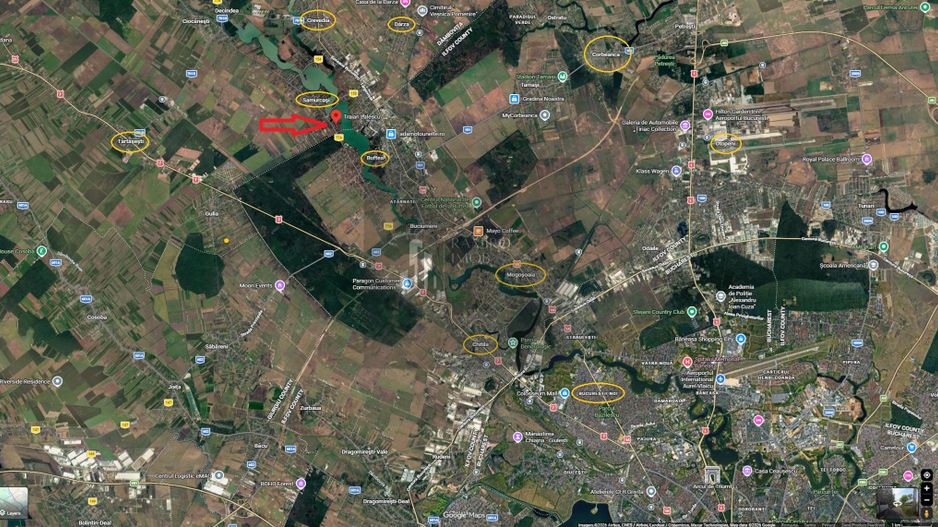 Teren intravilan constr. 750mp -front 16m- Samurcasi Stadion /Crevedia - Poză 2
