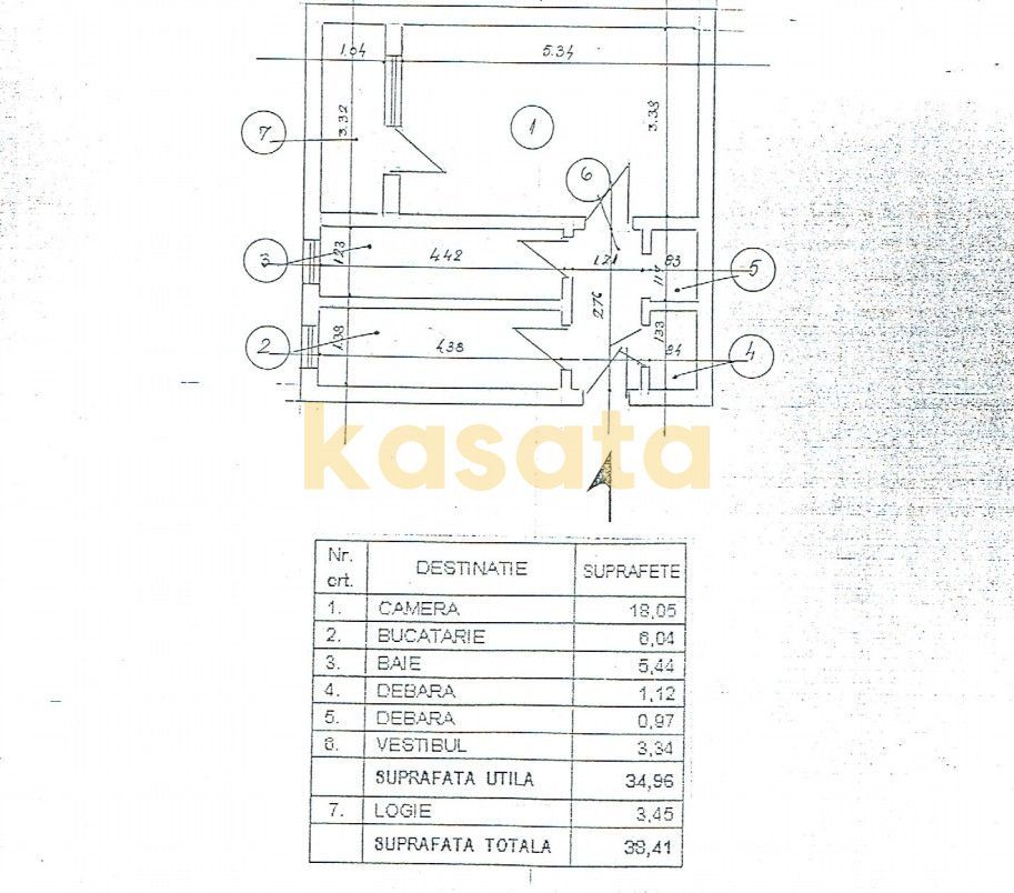 Garsonieră 🏢 | Gorjului 📍 | Metrou | Bloc anvelopat 🧱 | Renovată - Schiță 7