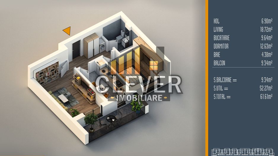 Apartament 2 camere decomandate Theodor Pallady Comision 0 - Poză 1