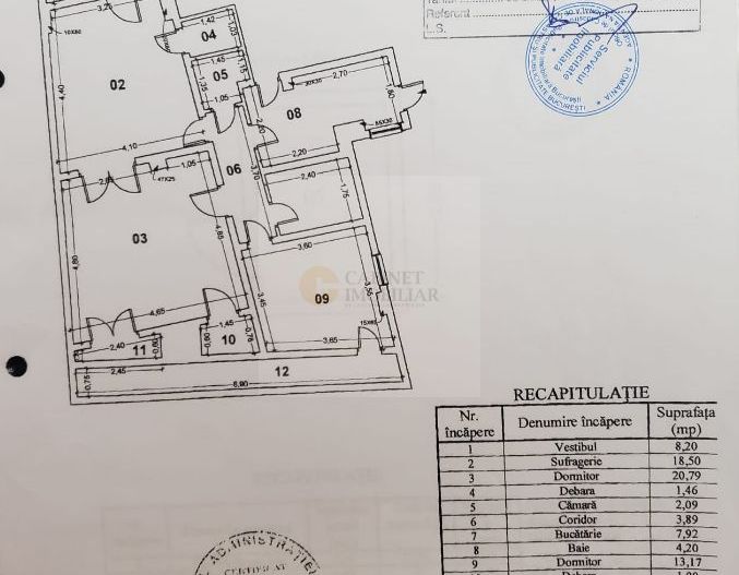 3 camere |   Etaj Intermediar  |  Cinemateca Eforie- Calea Victoriei - Poză 9