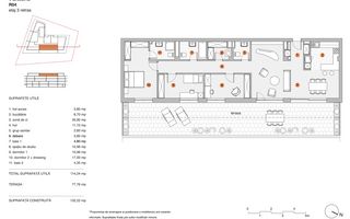 Apartament 4 camere de vanzare Pipera in bloc cu vedere la lac - Schiță 12