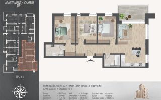 Apartament 4 camere I Larss Residence Th. Pallady I Vanzare - Poză 5