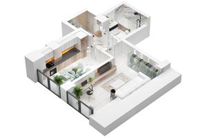 Apartament/Aparthotel 1 cameră | Noua | 40.3 mp Utili - Poză 3