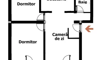 Apartament 3 camere, zona Apahida! - Schiță 19