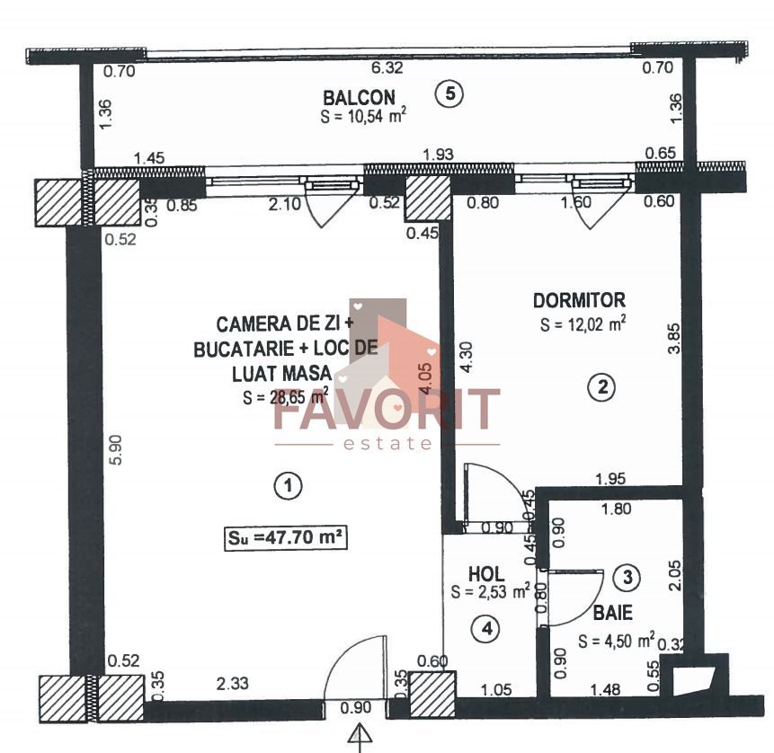 2 camere | etaj intermediar | centrala proprie | zona excelenta | - Poză 14
