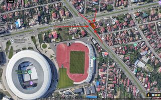 Teren 500 mp , colț stradal, vizibilitate maximă, lângă stadion – Craiova - Poză 3