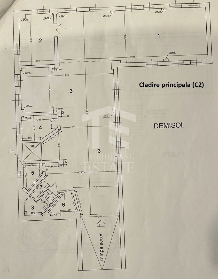 VATRA LUMINOASA -Agricultori | Cladire 1900mp din 2001 | Teren 1030mp - Schiță 4