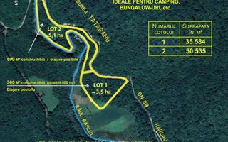 Teren 5+3 ha pentru camping în pădure, 500 m front la râu, 7 km Hârlău, lângă lacul Pârcovaci - Poză 1