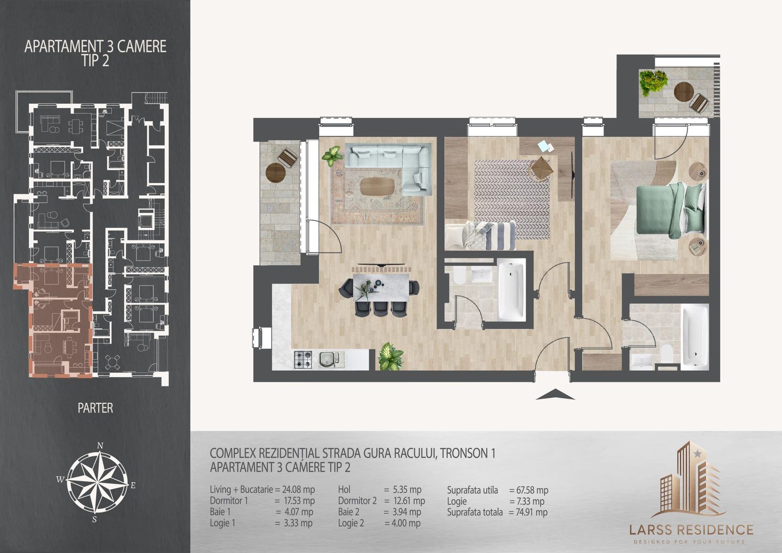 Apartament 3 camere Theodor Pallady metrou,Langa scoala Victor Brauner - Poză 4