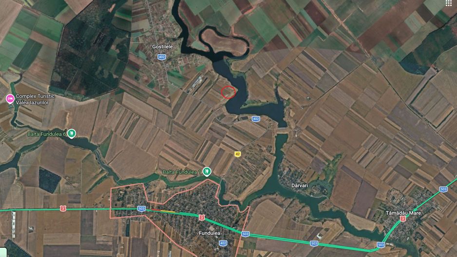 Teren 1001 mp intravilan Fundulea pe malul lacului - Poză 5