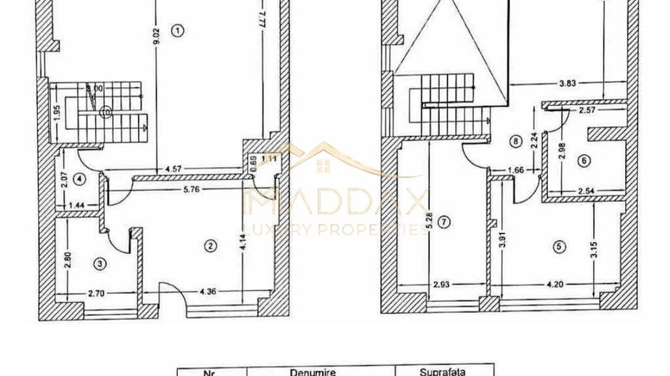 Duplex 4 camere cu gradina //  200 mp + curte 150mp // Straulesti - Schiță 44