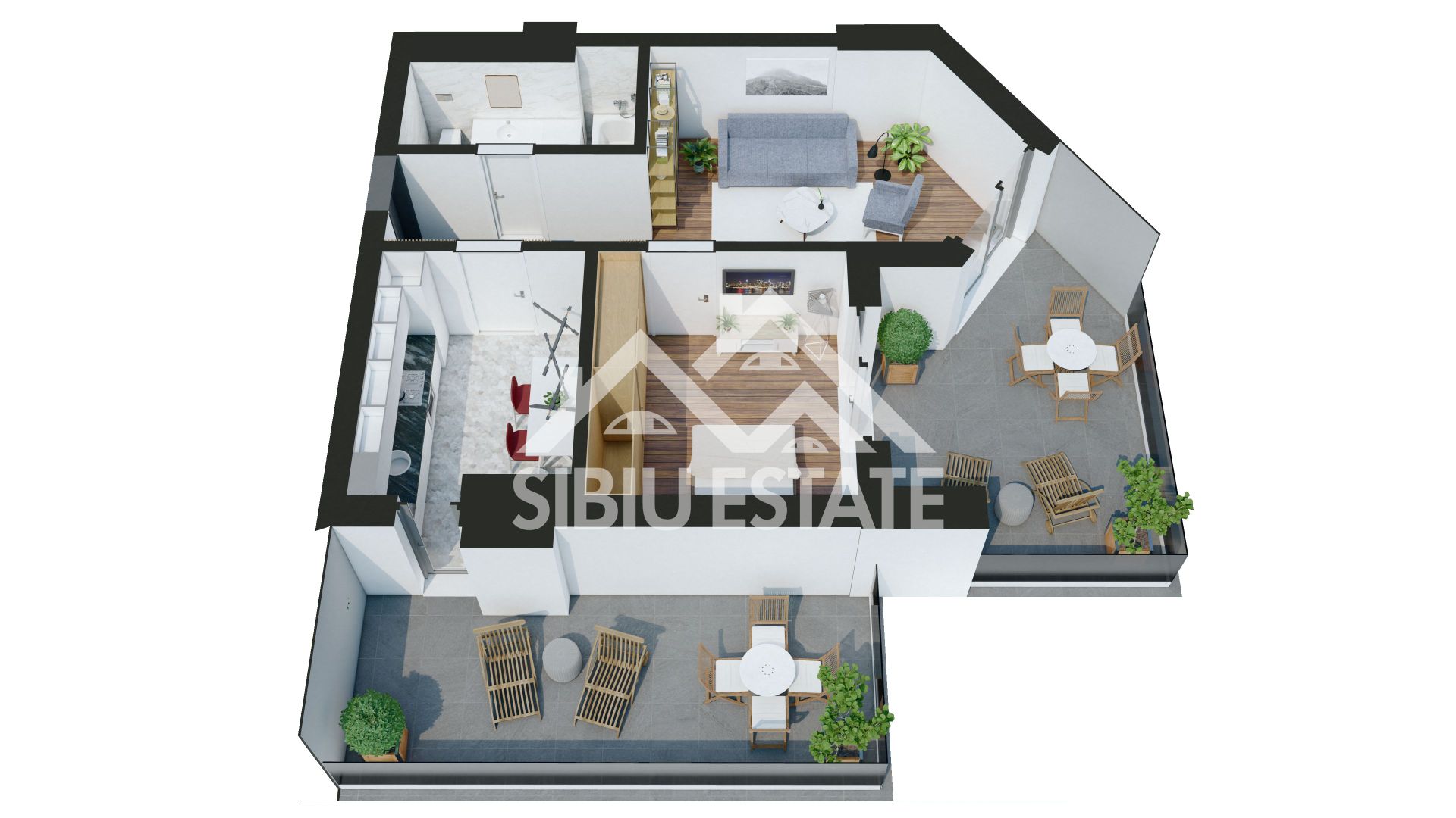Apartament cu 2  camere-Design avangardist și confort contemporan - Poză 8