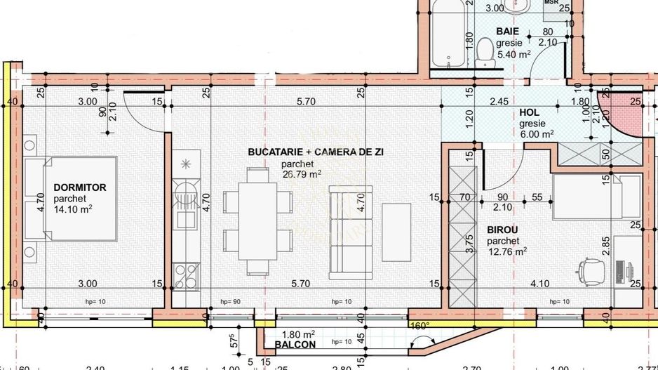 OFERTA! Apartament Finisat 3 camere 65 mp-etaj 1-Calea Moldovei - Poză 1