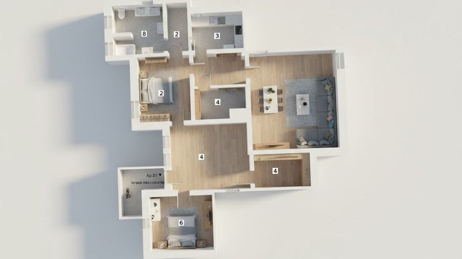 Apartament Spațios 4 Camere + Saună – Lazu, Constanța - Poză 5