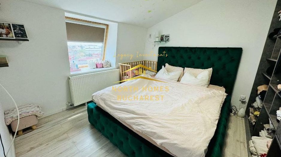 Apartament de 2 camere complet mobilat utilat, centrala proprie - Poză 9