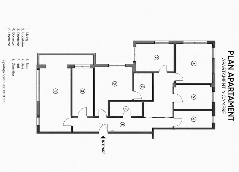 Apartament premium cu 4,5 camere  | 3 locuri de parcare subterane | Tractorul - Schiță 26