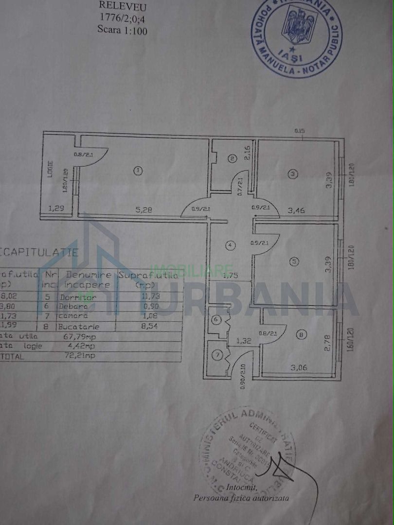 Apartament 3 camere decomandat, parter inalt, zona Mircea cel Bătrân, Iași – renovat - Poză 4