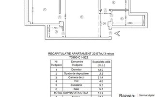 VALEA LUPULUI BLOC NOU APARTAMENT 2 CAMERE CU TERASA - Poză 4