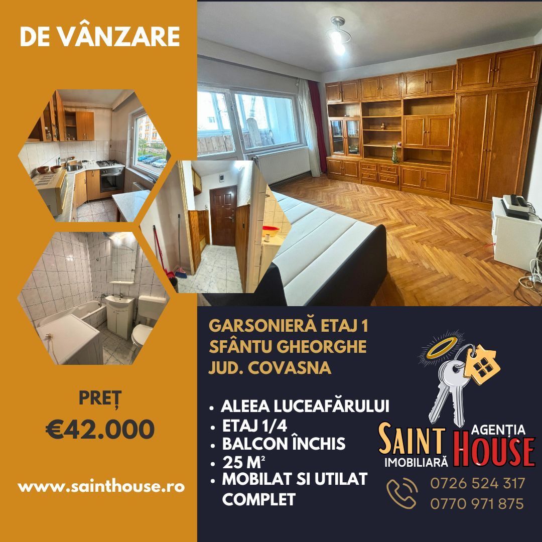 Garsonieră 25 M² etaj 1 Aleea Luceafărului - Poză 1