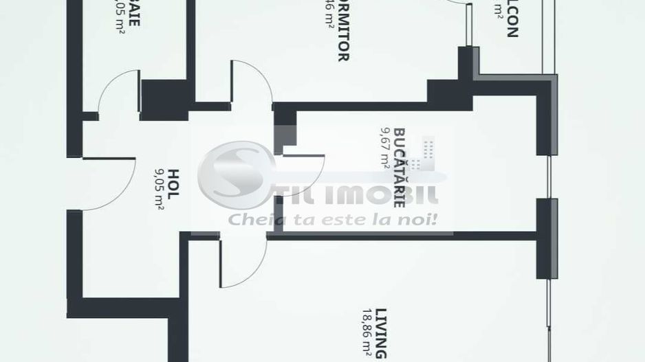 Apartament 2 camere, D, 58.9mp, Tatarasi, predare 2025, Bloc C2 - Poză 7